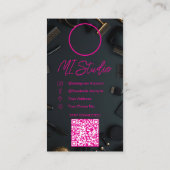 Instagram Business Cards, Influencer, Östhetiker Visitenkarte (Rückseite)