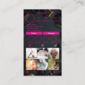 Instagram Business Cards, Influencer, Östhetiker Visitenkarte (Vorderseite)