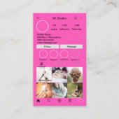 Instagram Business Cards, Influencer, Östhetiker Visitenkarte (Vorderseite)