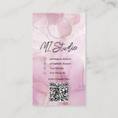 Instagram Business Cards, Influencer, Östhetiker Visitenkarte (Rückseite)