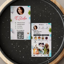 Instagram Business Cards, Influencer, Östhetiker Visitenkarte