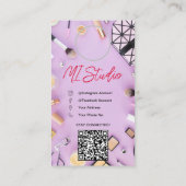 Instagram Business Cards, Influencer, Östhetiker Visitenkarte (Rückseite)