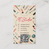 Instagram Business Cards, Influencer, Östhetiker Visitenkarte (Rückseite)