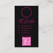 Instagram Business Cards, Influencer, Östhetiker Visitenkarte (Rückseite)