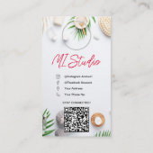 Instagram Business Cards, Influencer, Östhetiker Visitenkarte (Rückseite)