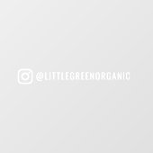 Instagram Car Window | Ihr Instagram Fensteraufkleber (Blatt)