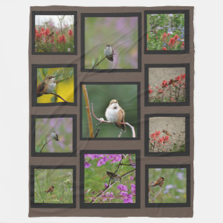 Instagram Collage Bilder benutzerdefinierte Monogr Fleecedecke