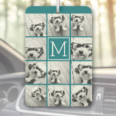 Instagram Collage mit benutzerdefiniertem Monogram Autolufterfrischer