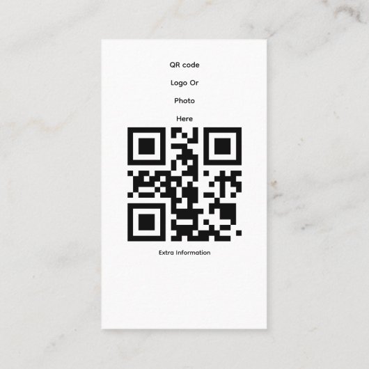 Instagram Collage Style Visitenkarte (Rückseite)