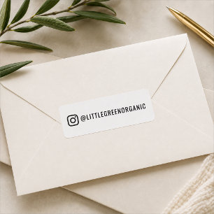 Instagram-Etikett Business Insta-Handle-Aufklebe
