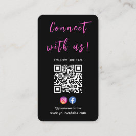 Instagram Facebook Qr Code Verbindung mit unserem  Visitenkarte