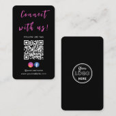 Instagram Facebook Qr Code Verbindung mit unserem Visitenkarte (Vorne/Hinten)