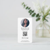 Instagram Facebook TikTok Social Media QR Code Visitenkarte (Stehend Vorderseite)