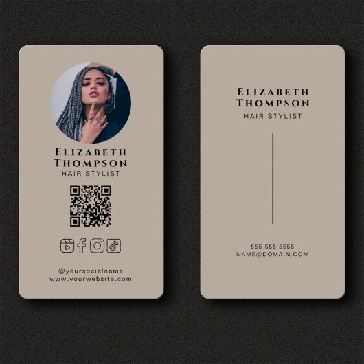 Instagram Facebook TikTok Social Media QR Code Visitenkarte