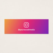 Instagram folgen dem QR-Code Förderung modern (Vorderseite)