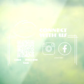 Instagram folgen QR Code Moderne Fensterklammer Fensteraufkleber (Blatt 3)