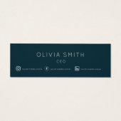 Instagram folgen QR Code Moderne Minimalistisch (Rückseite)