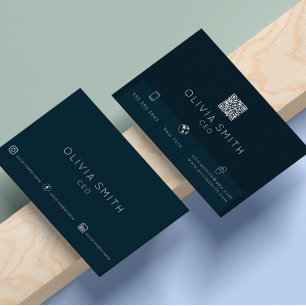 Instagram folgen QR Code Moderne Minimalistisch Visitenkarte