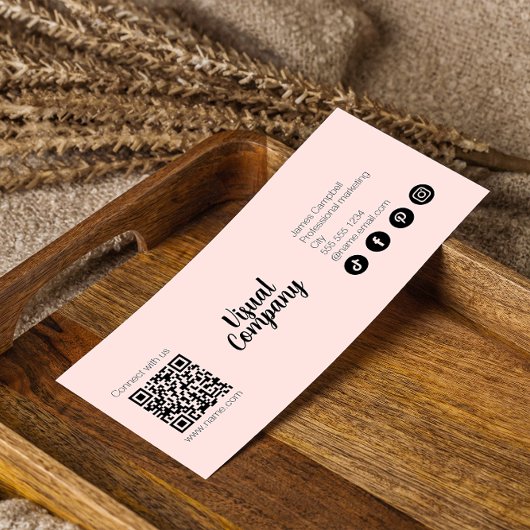 Instagram folgen Qr Code Rosa Modernes Skript