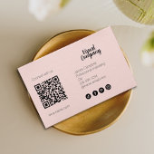 Instagram folgen Qr Code Skriptkalligraphie Visitenkarte