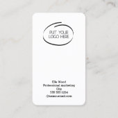 Instagram folgen Qr Code Trendy Social Media Visitenkarte (Rückseite)