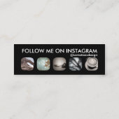 Instagram-Follower Mini Visitenkarte (Rückseite)