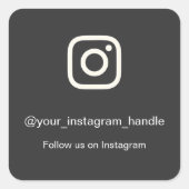 Instagram Follower Sticker | Benutzerdefinierte So (Vorderseite)