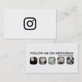 Instagram-Follower Telefonnummerkarte (Vorne/Hinten)