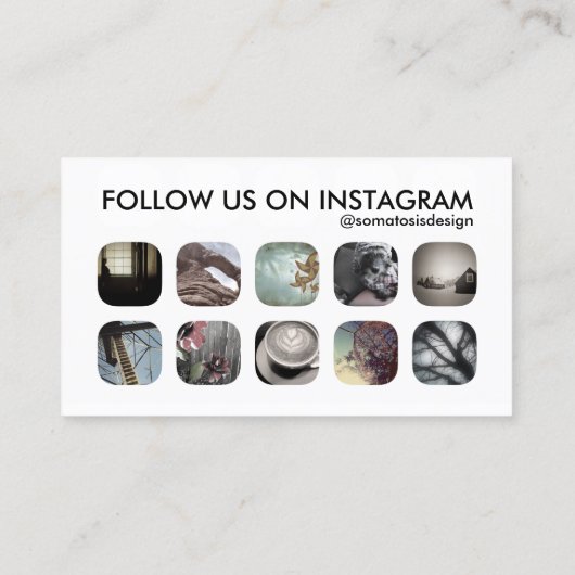 Instagram-Follower Visitenkarte (Rückseite)