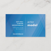 Instagram Foto-blaue Überfahrt-Minibaut.-Karte Visitenkarte (Rückseite)