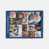 Instagram Foto Collage - 14 Fotos Royal Fleecedecke (Vorderseite (Horizontal))