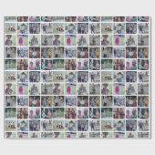 Instagram Foto Collage - 16 Ihrer Lieblingsfotos Geschenkpapier (Flach)