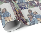 Instagram Foto Collage 6 Ihrer Lieblings-Fotos Geschenkpapier (Rolleneckpunkt)