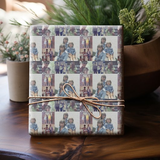 Instagram Foto Collage 6 Ihrer Lieblings-Fotos Geschenkpapier