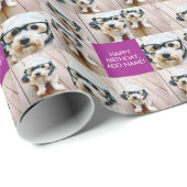 Instagram Foto Collage 8 Fotos mit benutzerdefinie Geschenkpapier (Rolleneckpunkt)