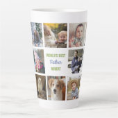 Instagram Foto Collage, das beste Bild der Welt Milchtasse (Vorderseite)