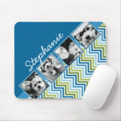 Instagram Foto Collage farbenfrohe Chevrons Mousepad (Mit Mouse)
