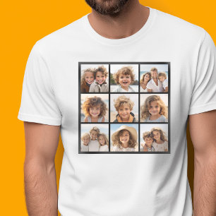 Instagram Foto-Collage mit 9 quadratischen Fotos T-Shirt