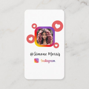 Instagram Foto Collage Moderne Script Social Media Visitenkarte