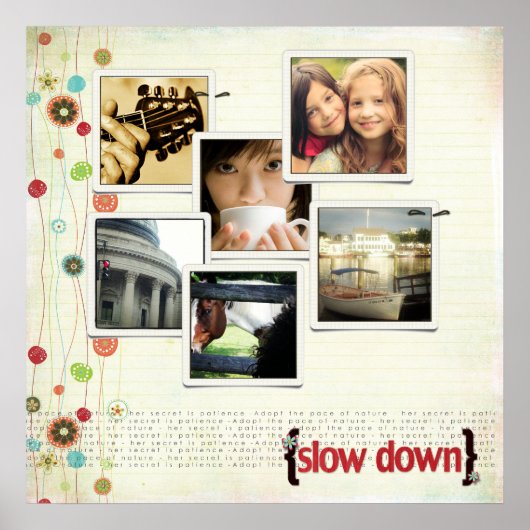 Instagram-Foto-Collage Poster (Vorne)