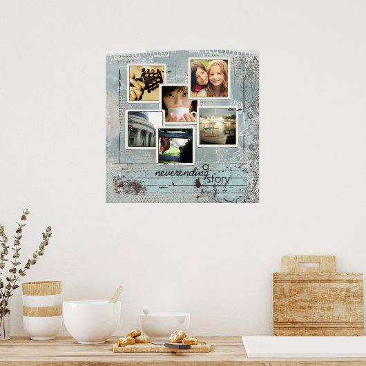 Instagram-Foto-Collage Poster (Küche)