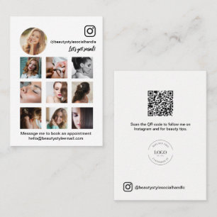 Instagram-Foto-Collage-Schönheit-Social-Media-Logo Visitenkarte