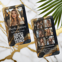 Instagram-Foto-Collage Social Media Schwarz Gold