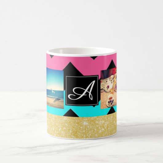 Instagram Foto-Collagen-Tasse Kaffeetasse (Mittel)
