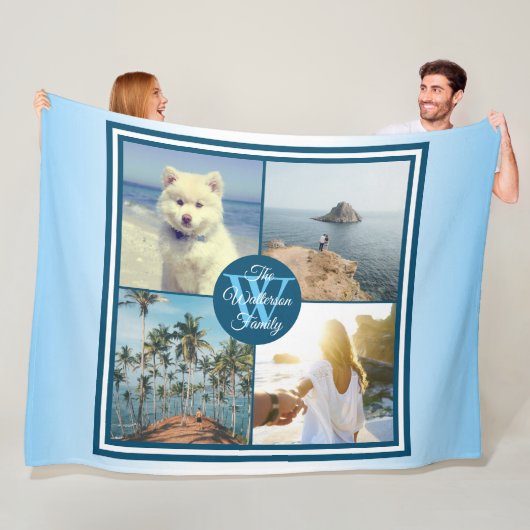 Instagram Foto-Gitter machen Ihre eigene Fleecedecke (Beispiel)