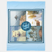 Instagram Foto-Gitter machen Ihre eigene Fleecedecke (Vorderseite)