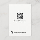 Instagram Foto Grid Collage Beauty Social Media Visitenkarte (Rückseite)