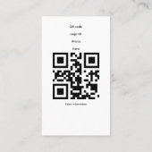 Instagram Foto Grid-Visitenkarte Visitenkarte (Rückseite)