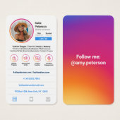 Instagram-Foto im Stil von White Trendwhite Social (Vorne & Hinten)