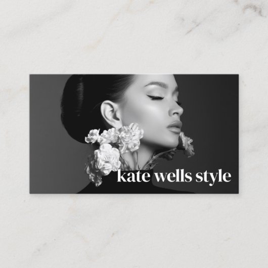 Instagram Foto QR Code Visitenkarte (Vorderseite)